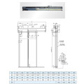 Mitsubishi Type Landing Door Device, Side Opening Landing Door Hanger, Two Panel Automatic Elevator Landing Door Hanger